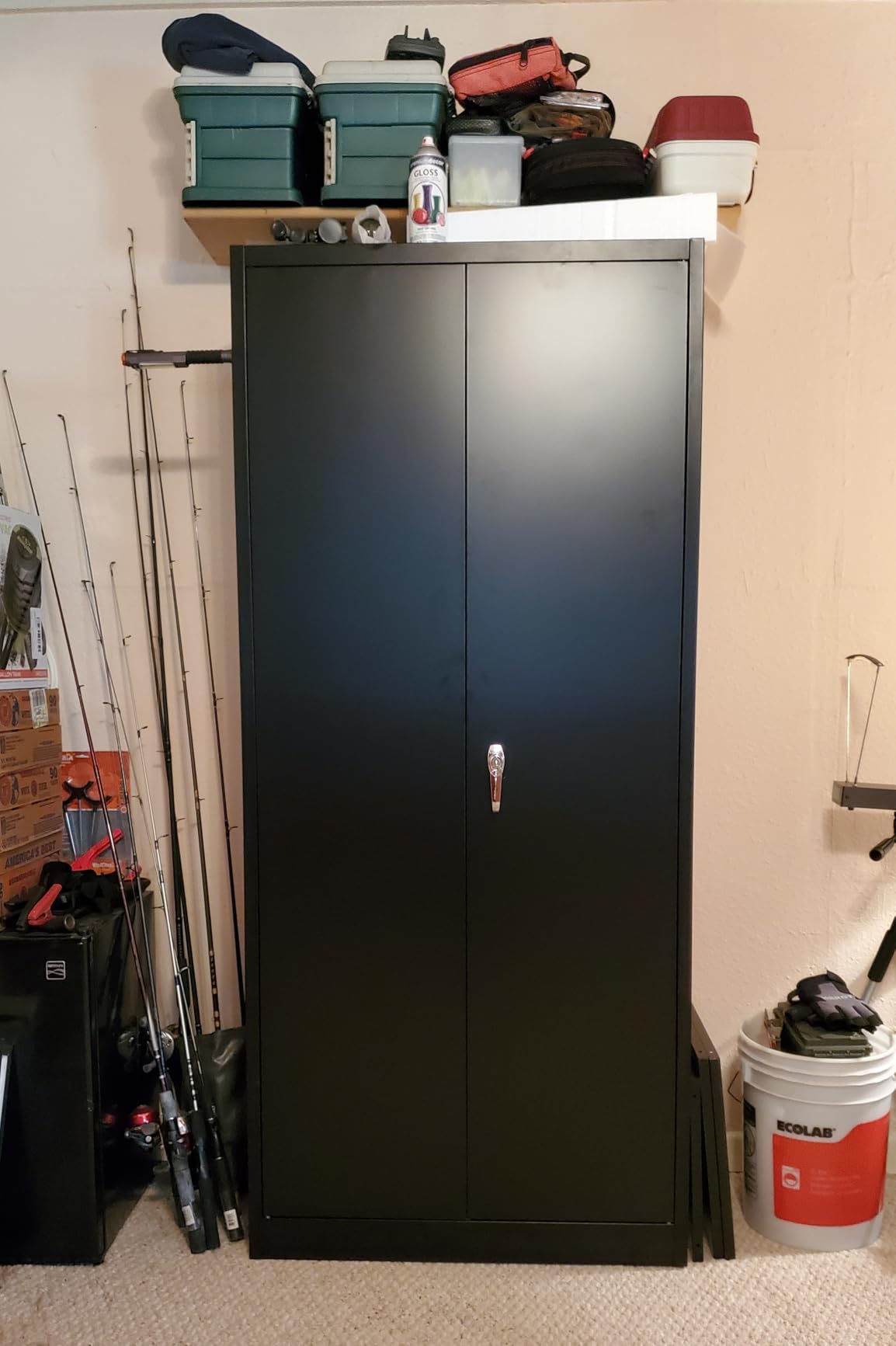 Metal Wardrobe Cabinets with Lock, 72