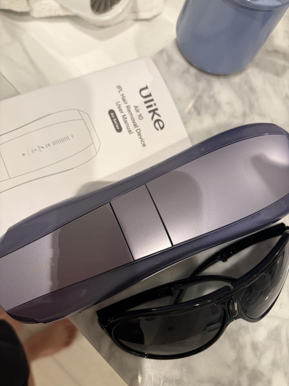 Ulike Air 10 IPL Hair Removal Device with Long Handle Razor, Ice-Cooling Permanent Hair Reduction for Women and Men, Dual Lights, Skin Sensor & USHR Mode, Nearly Painless At-Home Hair Removal customer photo 1