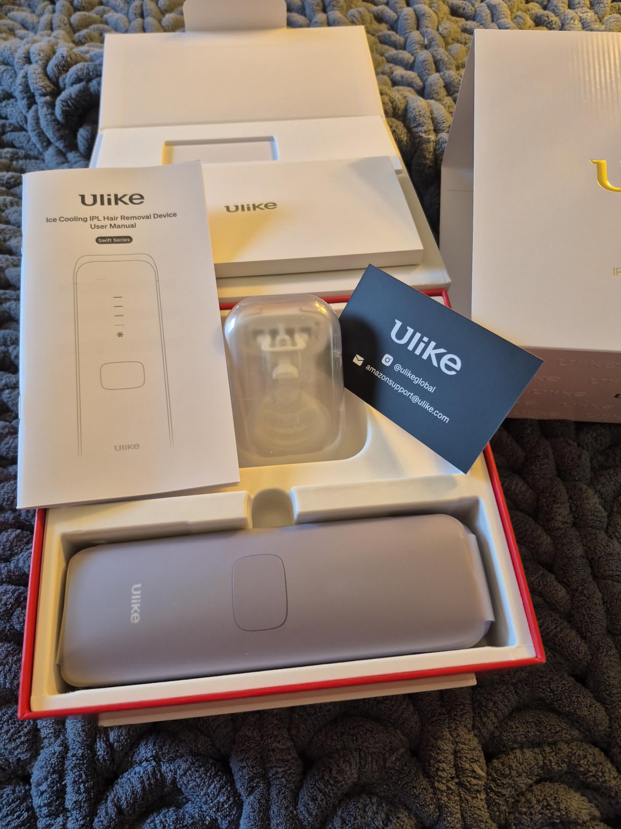 Ulike Air 4 IPL Hair Removal Device with Bikini Razor, Ice-Cooling Permanent Hair Reduction for Women and Men, USHR Mode, Nearly Painless At-Home Hair Removal in 10 Minutes customer photo 1