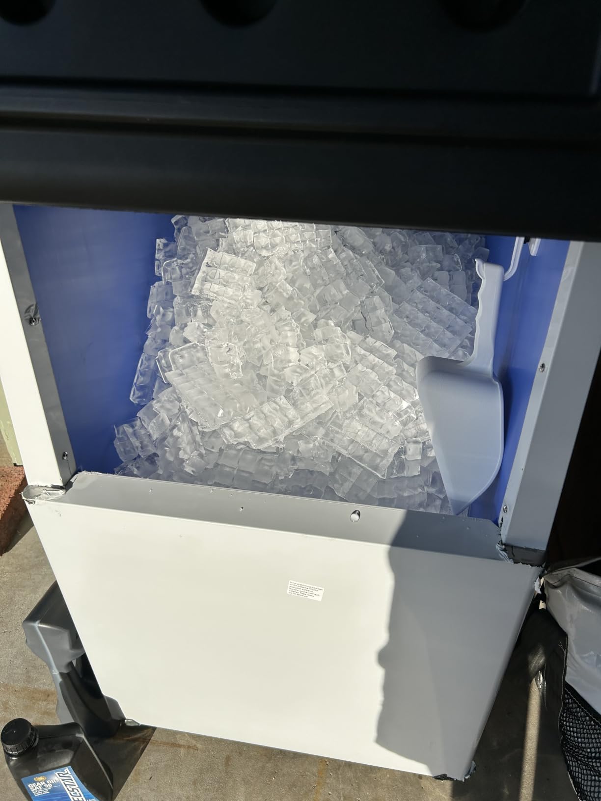 Commercial Ice Maker Machine 400LBS/24H, 250LBS Stainless Steel Storage Bin, 132 Ice Cubes in 8-15min, Self-Cleaning, Air Cooled Ice Machine with Touchscreen for Bar Business Restaurant Cafe customer photo 2