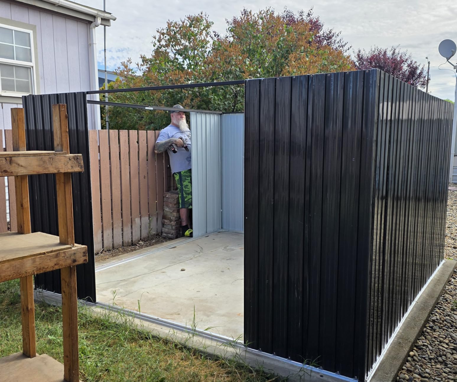UDPATIO Outdoor Resin Storage Shed 6x4 FT, Plastic Shed for Garden, Grey | Weather UV Resistant, Heavy Floor, Lockable Design, Quick Assembly, Space-saving Vertical Build, Multi-Scene Backyard Use customer photo 2