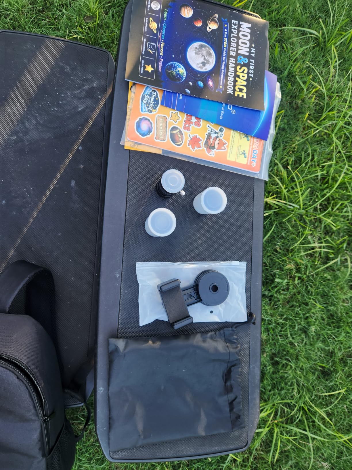 Hawkko Telescope Kit for Kids 8-12, 80mm Aperture 500mm Portable Telescope | Beginner Astronomy Telescope for moon observation with Backpack, 7-themed Decorate Stickers, Moon Booklet and Phone Adapter customer photo 2