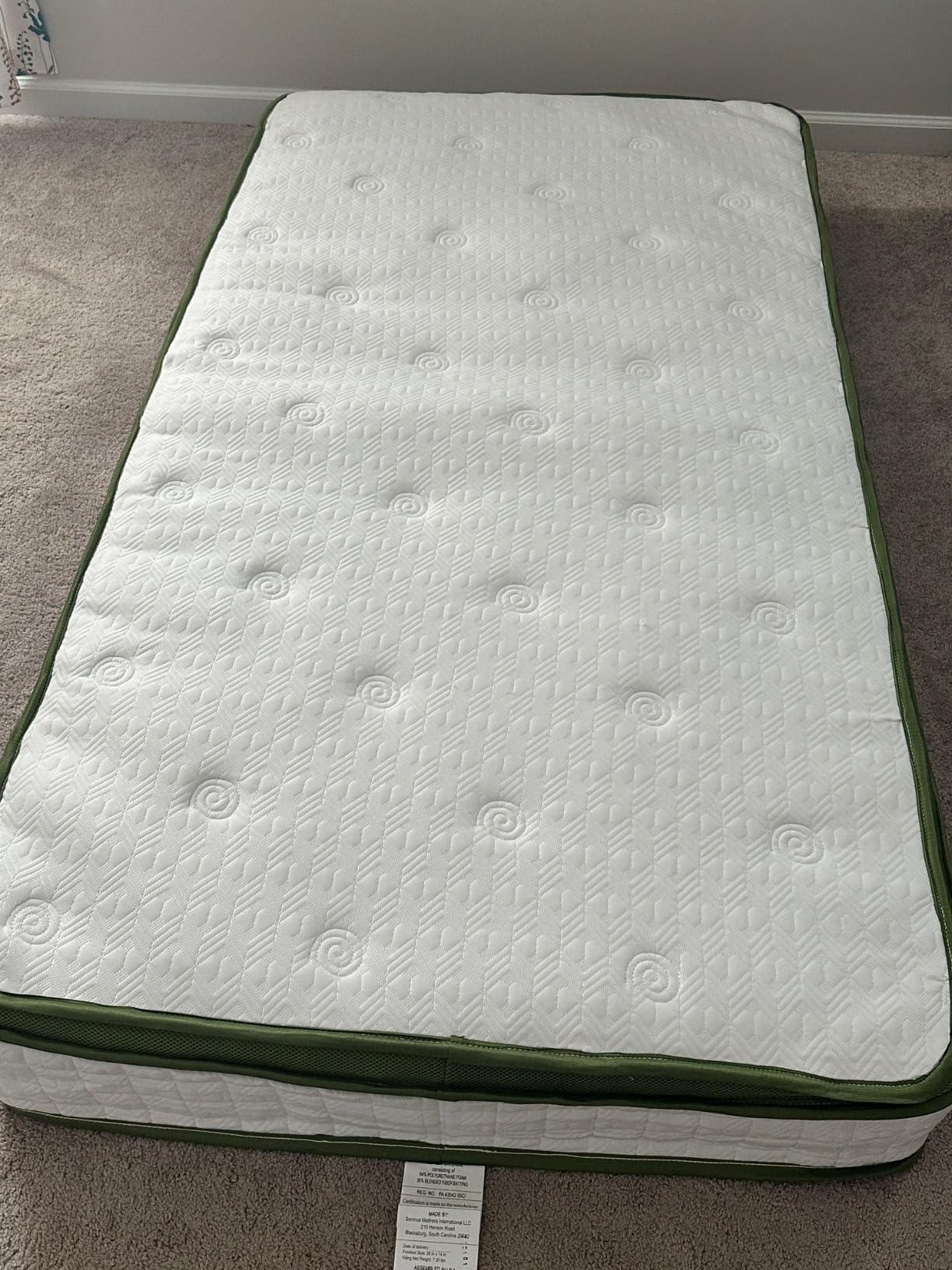 BedStory Firm Full Mattress 12 Inch, Hotel Collection Hybrid Mattresses with Zoned Lumbar Support, Extra Back & Hip Support, CertiPUR-US, Fiberglass-Free, 365-Night Trial customer photo 1