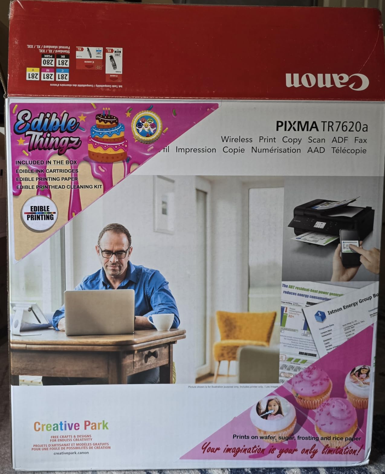 Ediblethingz Cake Topper Image Printer Bundle Kit, Includes Printer 50 Premium Wafer Paper Sheets, 12 Supreme Icing Sheets, Cleaning Kit, Wireless All-in-One customer photo 1