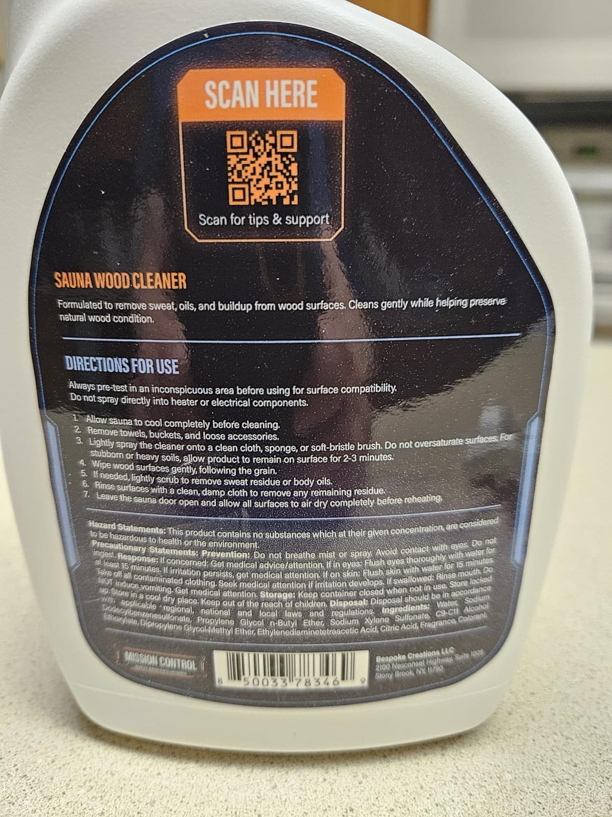 Mission Control 32 oz Sauna Wood Cleaner Spray customer photo 1