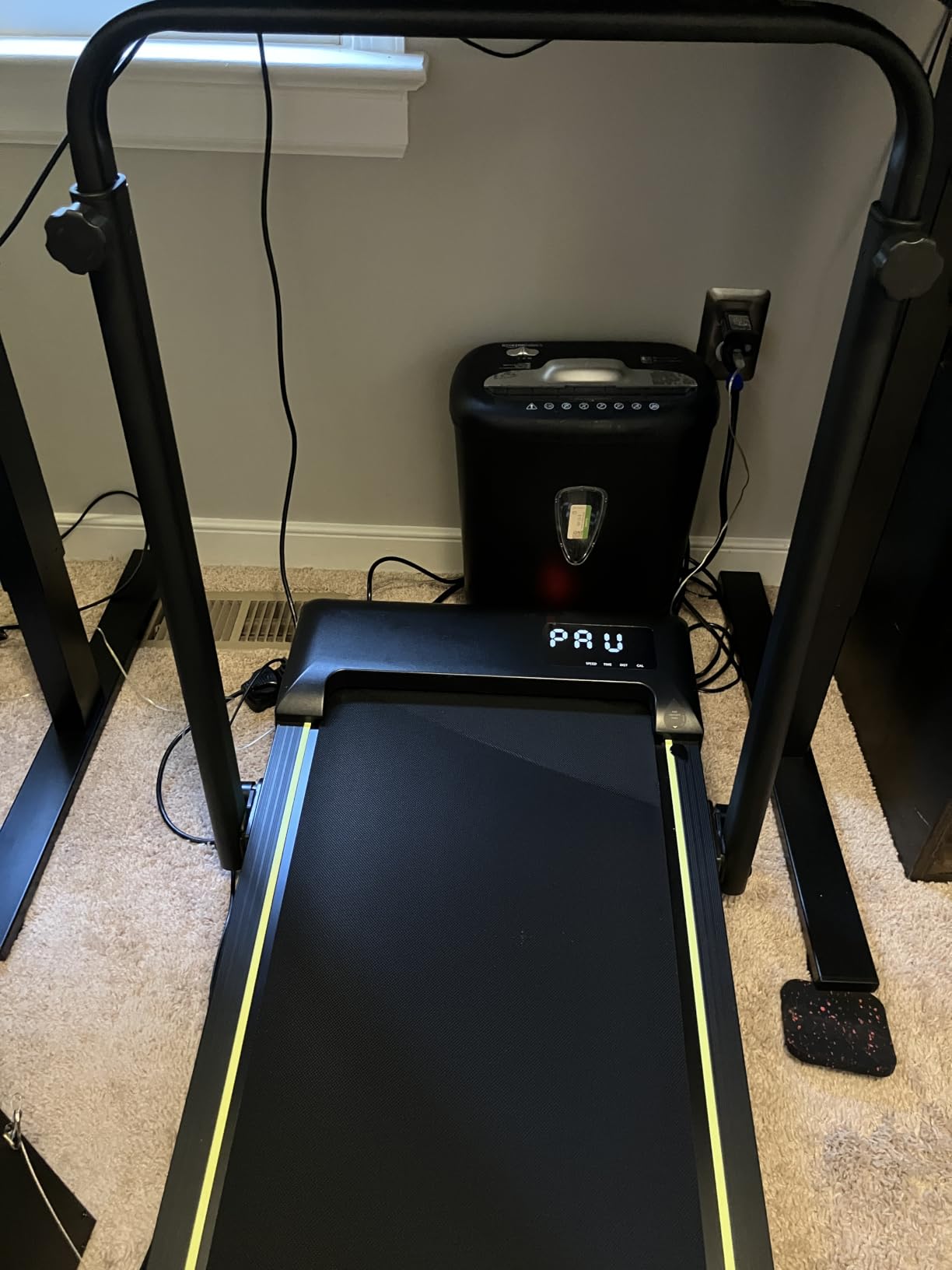 Walking Pad Treadmill with Incline and Height Adjustable Handle Bar | Small Foldable Treadmills for Home,3.0HP Under Desk Walking Pad,Compact Quiet for Apartment Office customer photo 2