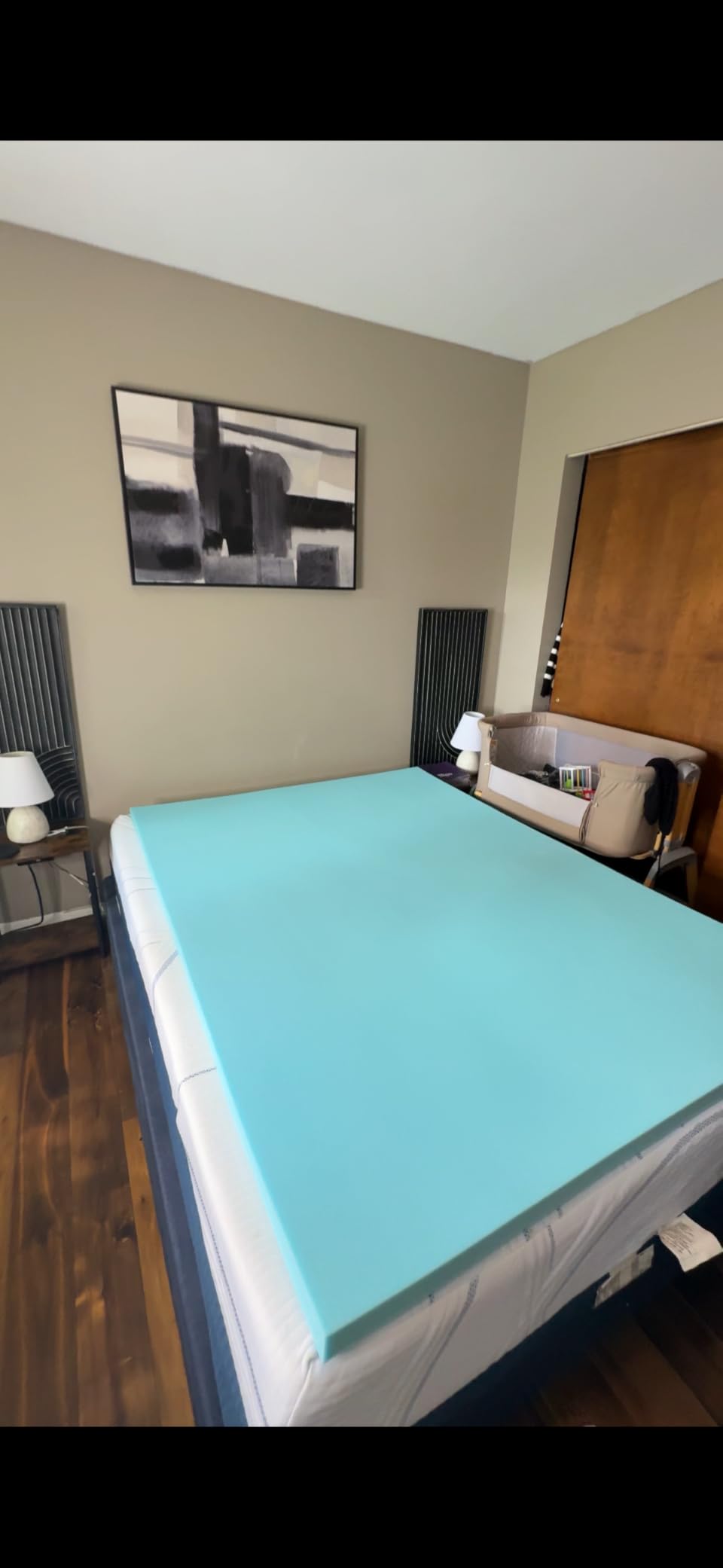 King 4 Inch Dual Layer Memory Foam Mattress Topper, Cooling Gel Pad | 2