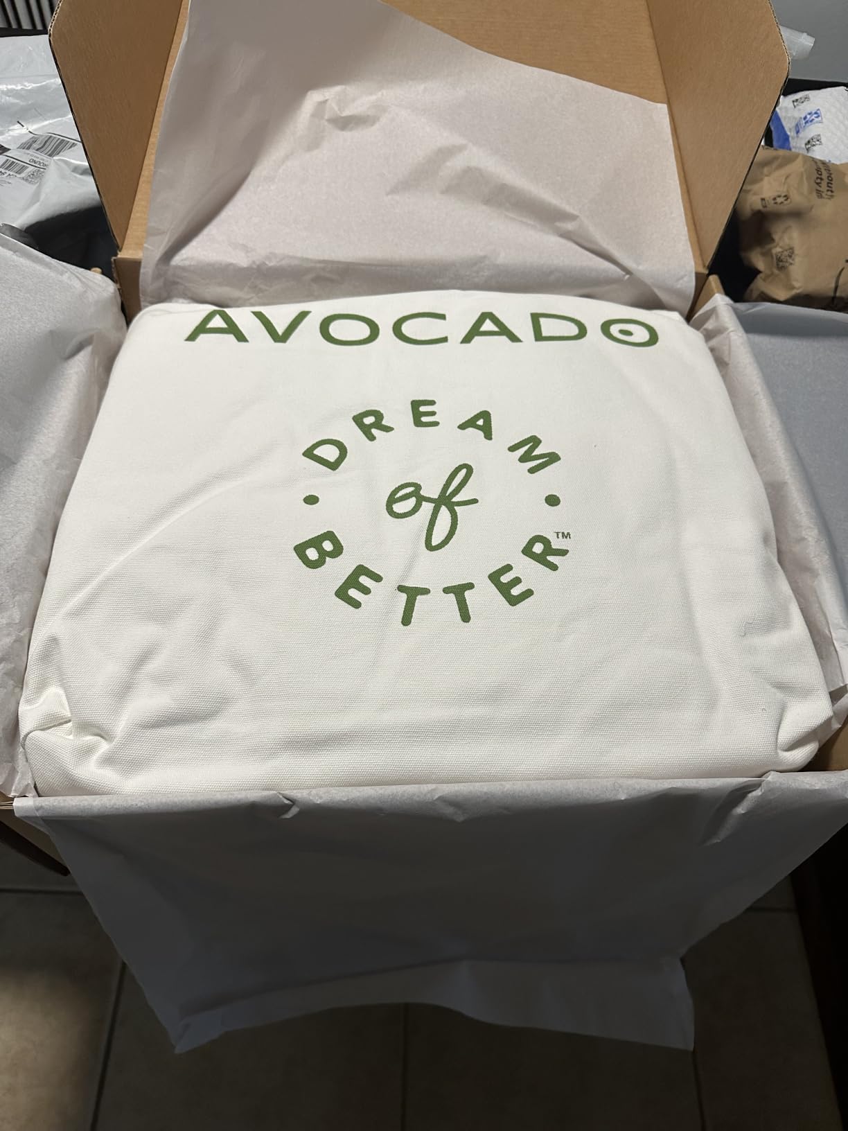 Avocado Organic Mattress Pad Protector, Quilted Mattress Pad, Greenguard, GOTS-Certified Organic Cotton Fabric & Fill, Breathable Cotton Mattress Cover for Queen, 6