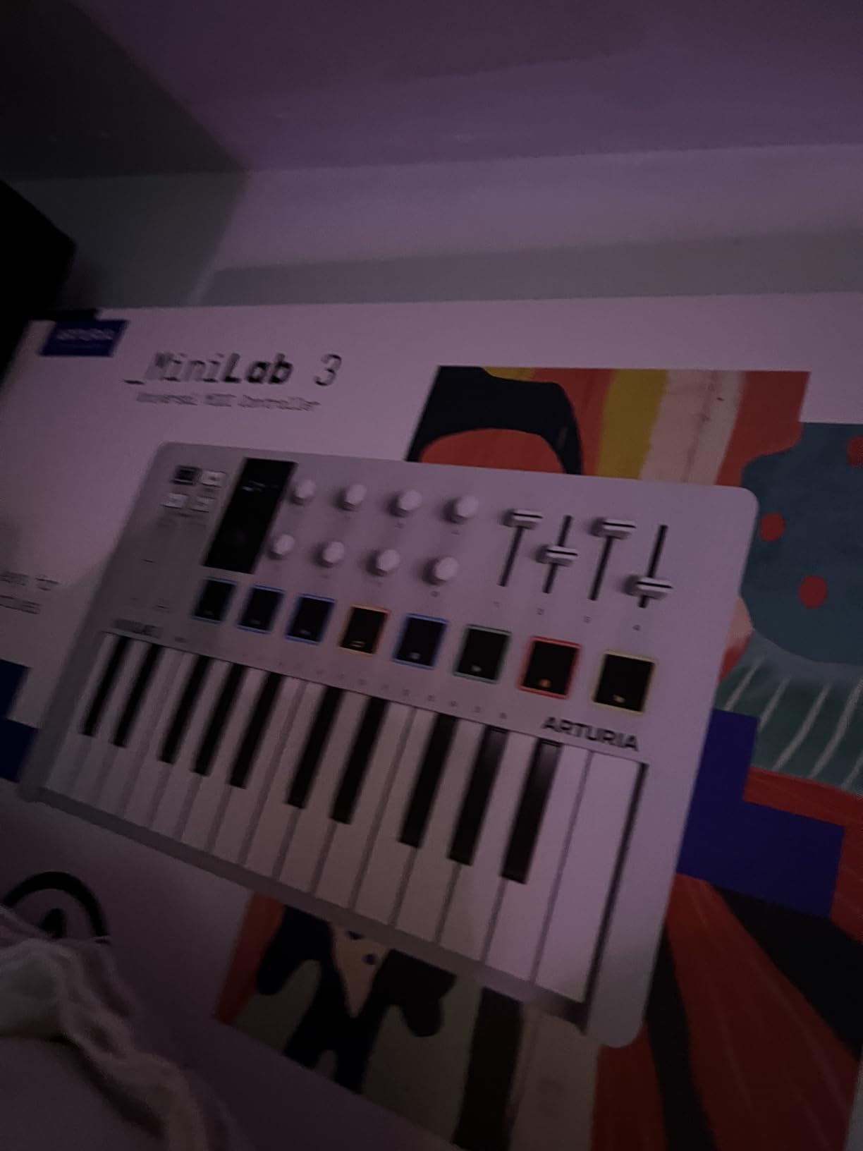 Arturia MiniLab 37 MIDI Keyboard Controller - Slim expanded keybed, DAW-integrated pads and faders, arpeggiator and Chord mode customer photo 2