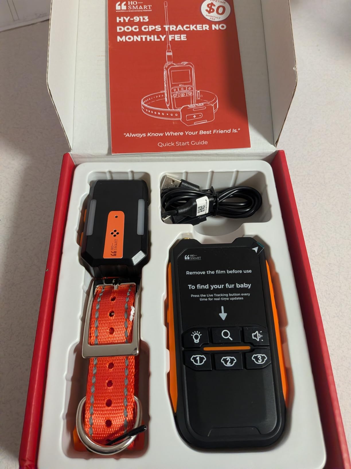 eMACROS Dog GPS Tracker No Subscription, Off-Grid, Up to 3 Mile Long Range customer photo 2