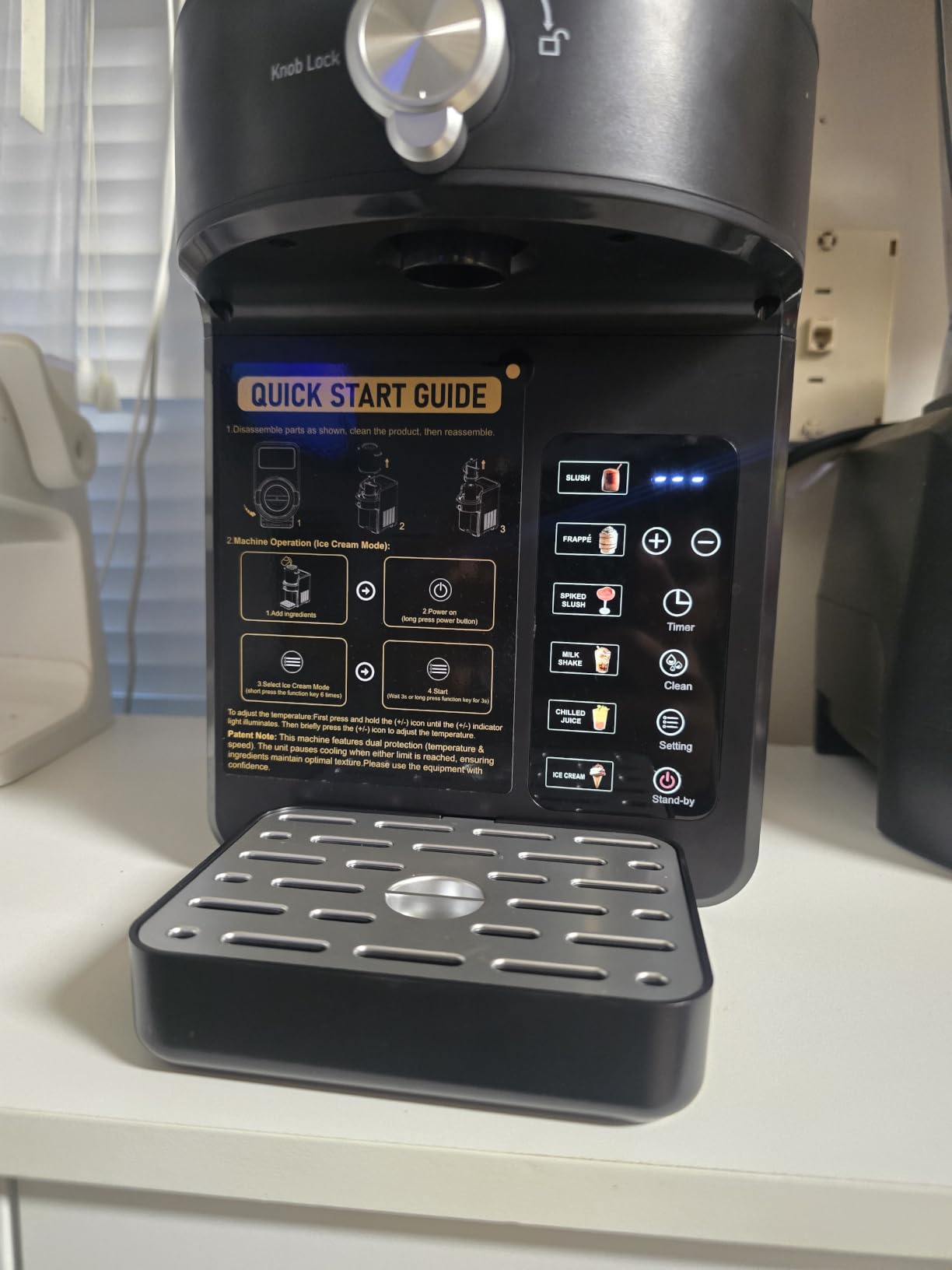 2-in-1 Slushie Machine & Soft Serve Ice Cream Maker with 6 Presets | 15-Min Fast Slush Rapid Chill, No Ice Needed, 12H Timer, Frozen Slush Milkshake Margaritas for Home Family Parties, Black customer photo 1
