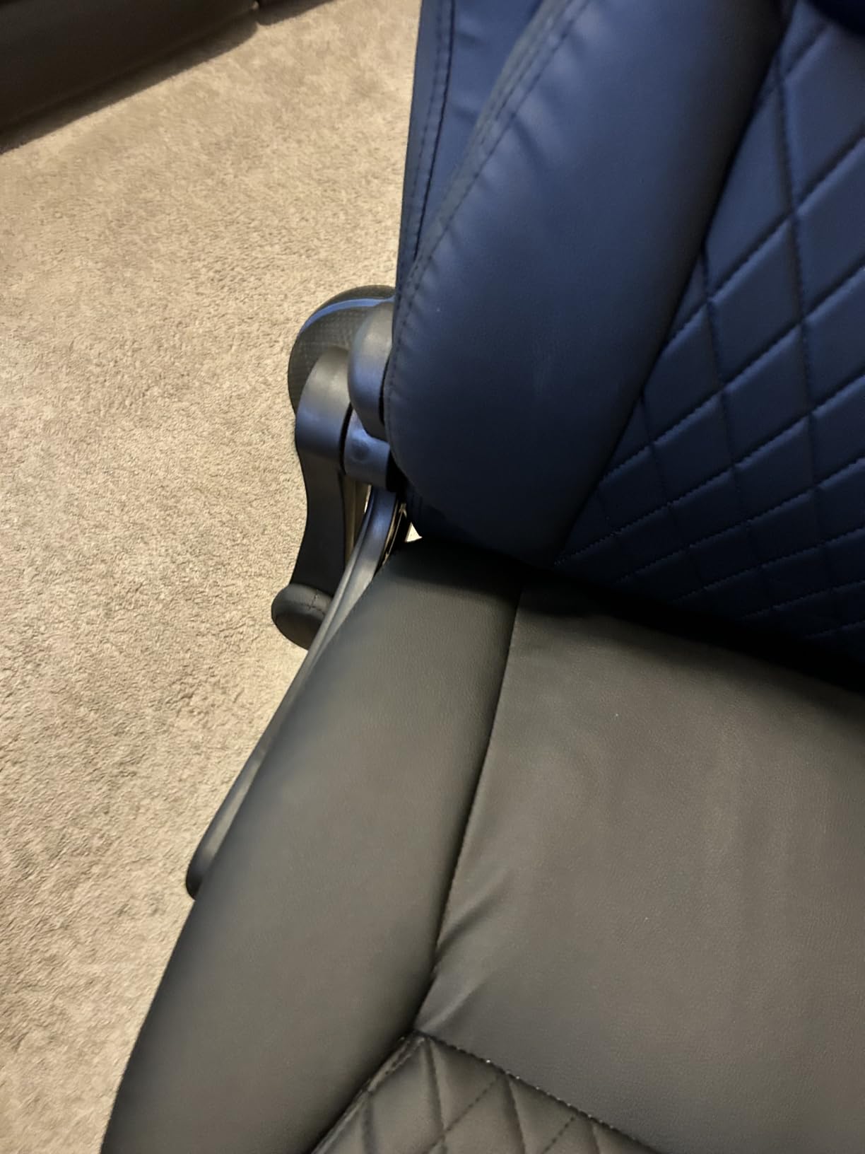 GTPOFFICE Executive Office Chair with Comfortable Lumbar Support, Ergonomic Gaming Chair with Flip-up Armrests & Zoned Pressure-Relief Cushion, Comfy PU Leather Desk Chair, Black customer photo 1