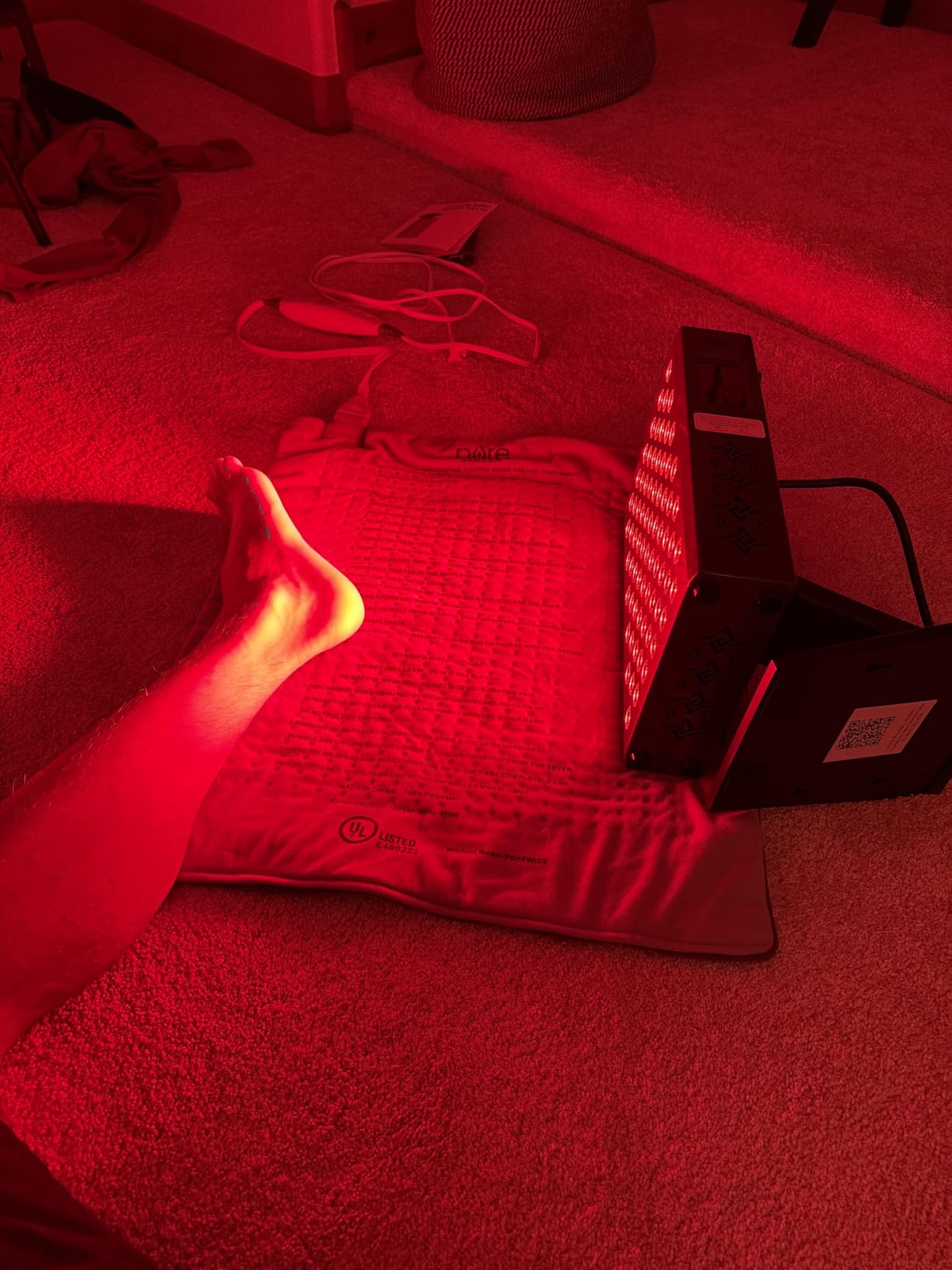 Hooga ULTRA4500 Red Light Therapy Panel, Full Body Red & Near Infrared Light Therapy Device, 4 Wavelength Quad Chip LEDs, 61