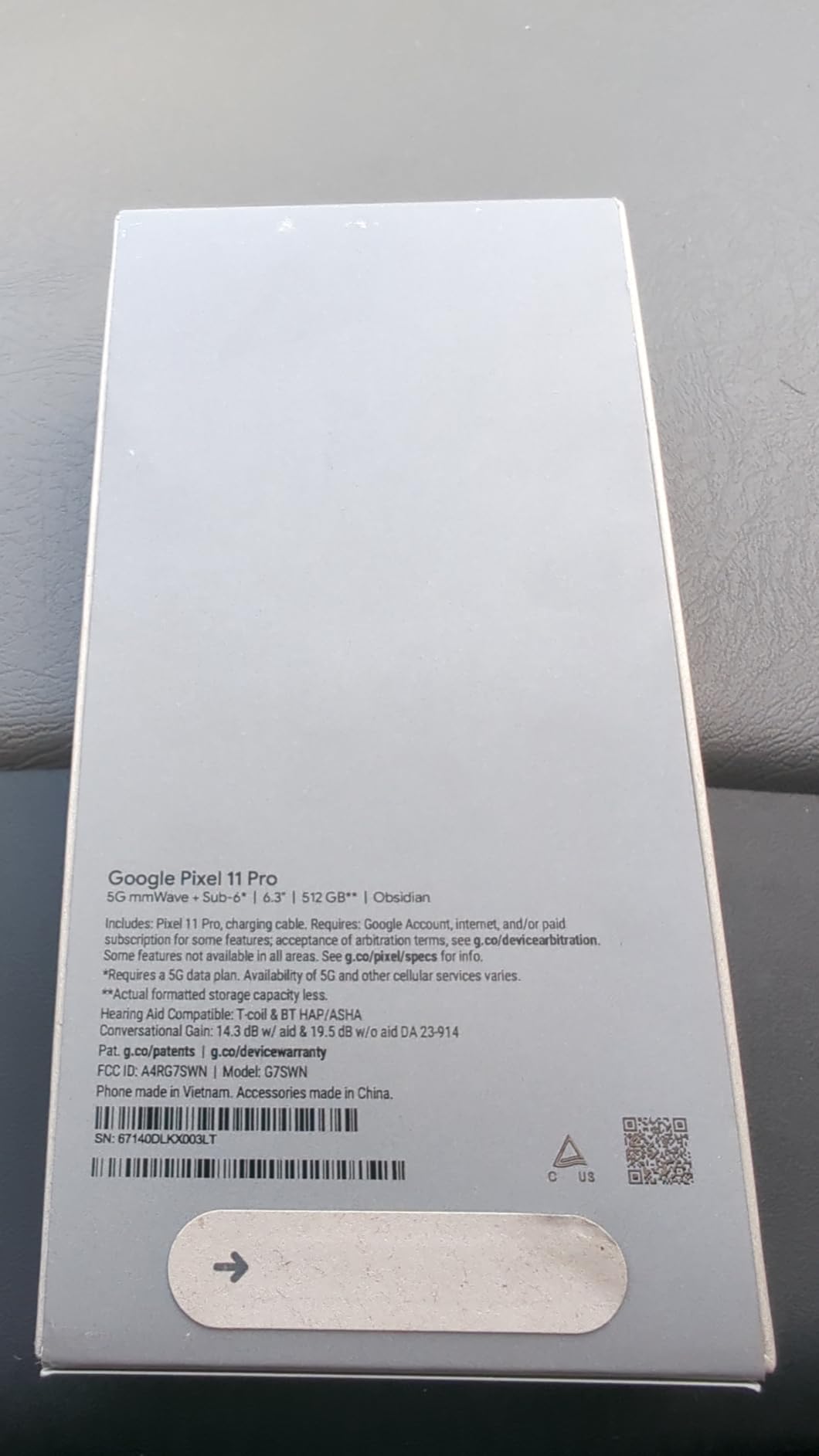 Pixel 11 Pro - Unlocked Smartphone, Gemini - 256 GB - Obsidian customer photo 2