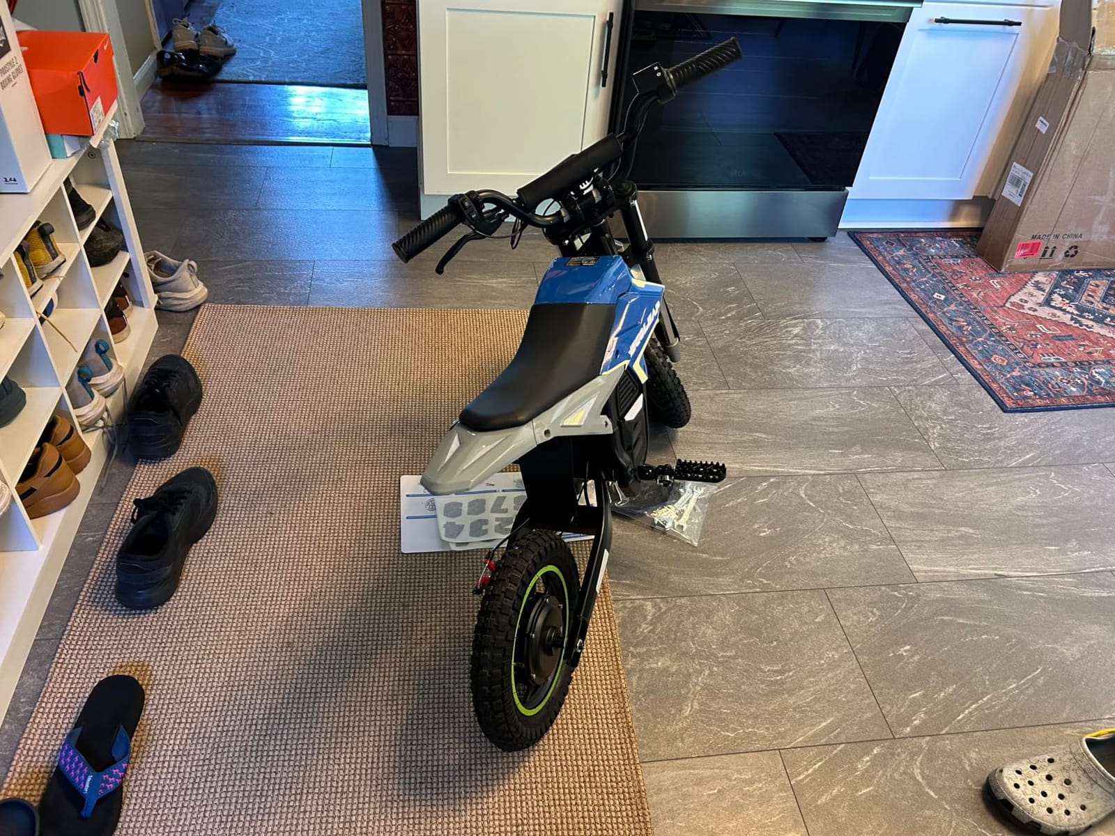K2 Kids Electric Dirt Bike, 36V 850W Peak Motor, 20 MPH, 18-Mile Range, 3-Speed Modes, Dual Suspension & Disc Brake, Electric Motorcycle for Kids Ages 4-10 customer photo 2