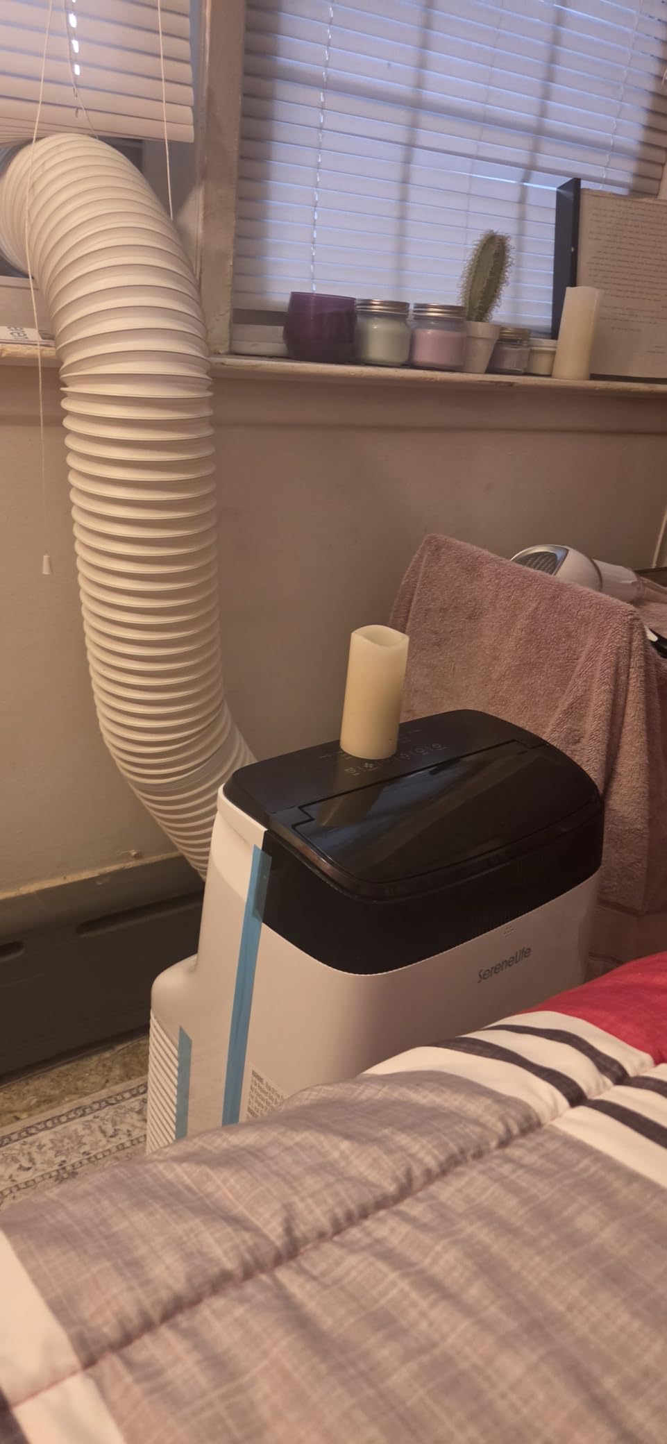 SereneLife 10,000 BTU Portable Air Conditioner with Dehumidifier & Fan | Portable AC Unit with WiFi for Wide Area Climate Control | Compact Standing Air Conditioner with Window Kit customer photo 2
