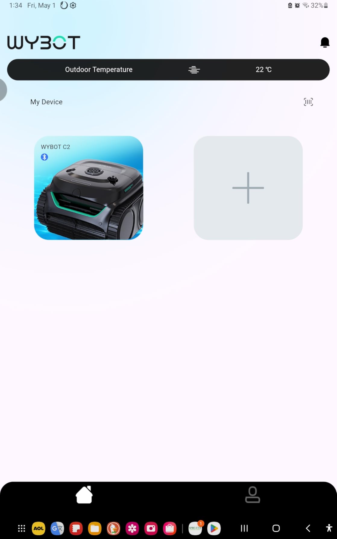 Wybot C2 Cordless Pool Vacuum for Inground Pools, Pool Cleaner Robot | 10+180μm Dual Filter, Once Cleaning 2152 Sq.ft, App Control, Cleans Pool Walls, Auto Parking on Low Battery. Dove Grey customer photo 2