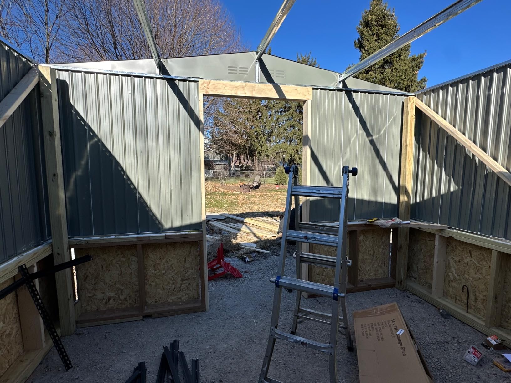 U-MAX 6'x8' Outdoor Resin Storage Shed, Lean to Plastic Shed with Base | Dual-Access Keyless Lockable Doors, 217 Cu.Ft & Reinforced Floor for Large Heavy Gear, All-Weather Resin, Easy Assembly customer photo 1