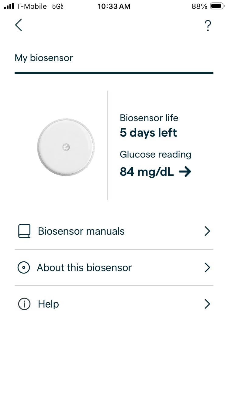 Lingo Continuous Glucose Monitor (CGM) 4-Pack. 24/7 Glucose Tracking | By Abbott. Optimize Your Nutrition with Real-time Data & Insights. 1 biosensor lasts up to 14 days*. iOS & Android. US Only customer photo 1