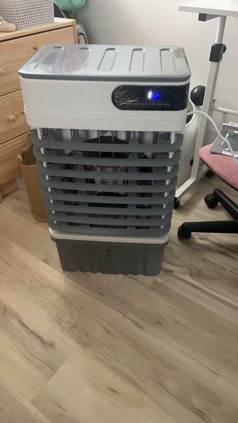 Swamp Cooler Air Conditioner, Portable Evaporative Cooler 13 Gal | 3600 CFM, 120° Oscillation, 3 Speeds & Modes, 12H Timer, Remote, 4 Ice Packs customer photo 1