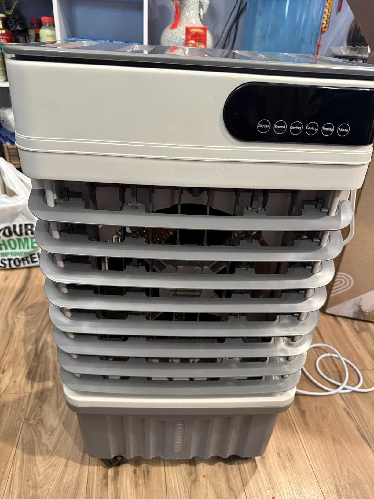 Swamp Cooler Air Conditioner, Portable Evaporative Cooler 13 Gal | 3600 CFM, 120° Oscillation, 3 Speeds & Modes, 12H Timer, Remote, 4 Ice Packs customer photo 2