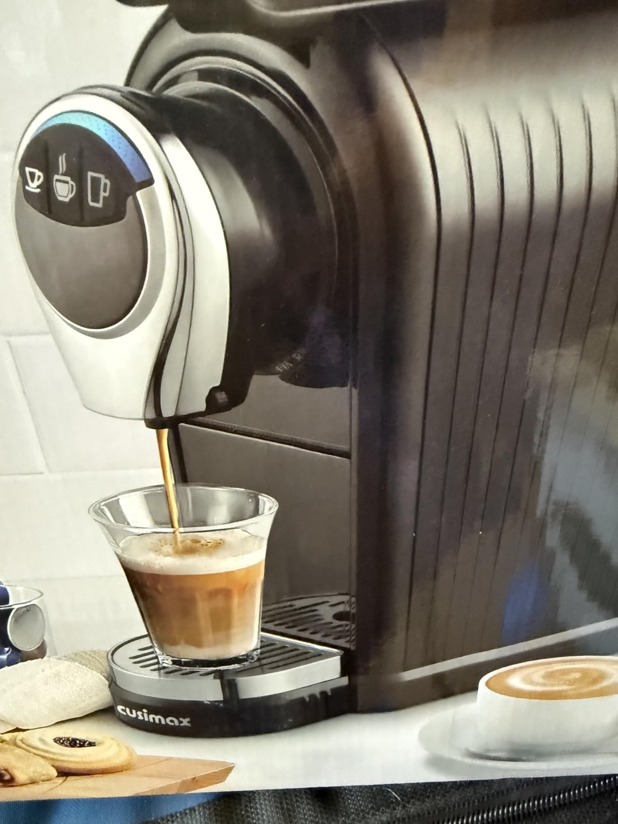 CUSIMAX Coffee Machine for Nespresso Original Single Serve Coffee Maker | Compact Espresso Machine with 3 Coffee Programming, Capsule Bin, 19Bar High Pressure, 27oz Removable Reservoir, Energy Saving customer photo 2