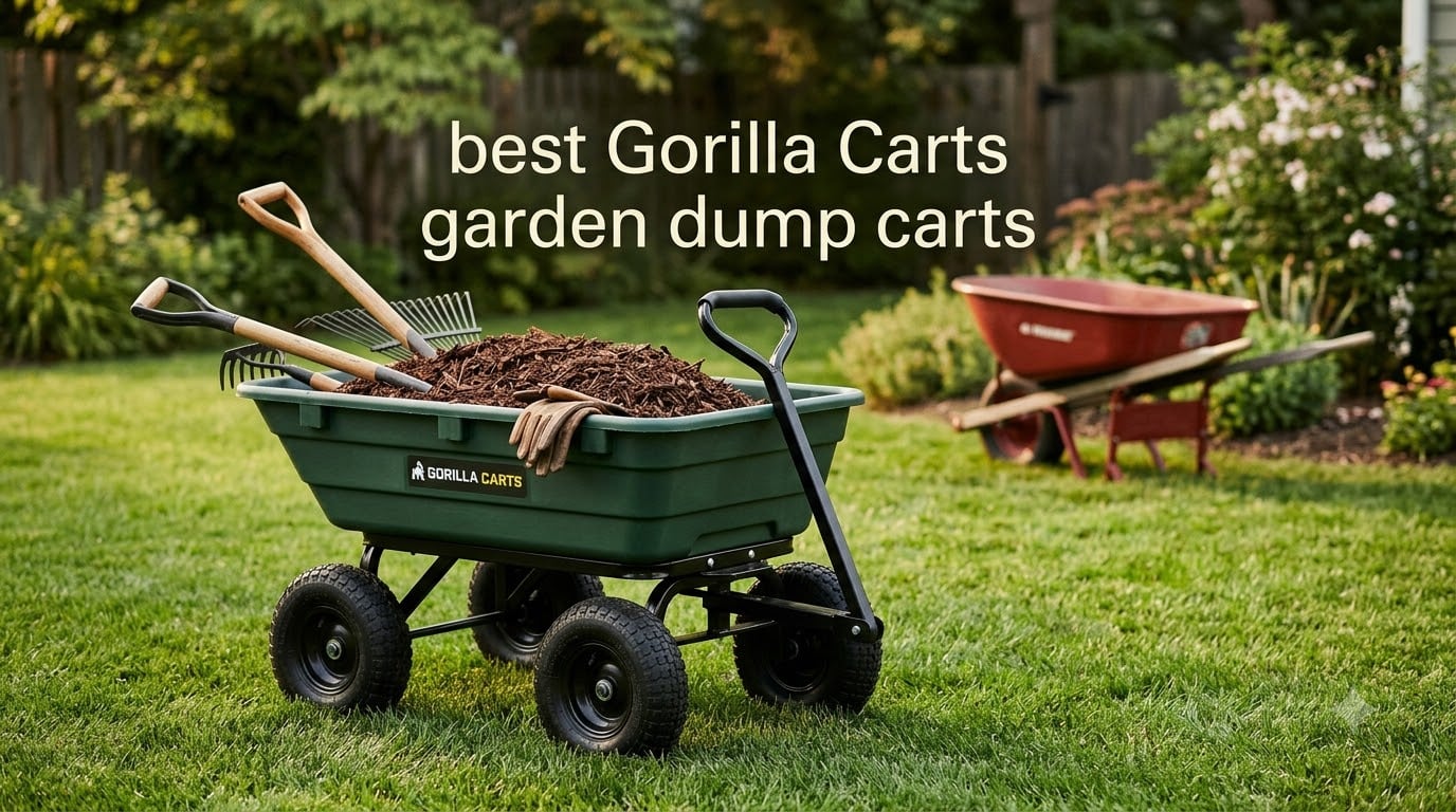 best Gorilla Carts garden dump carts