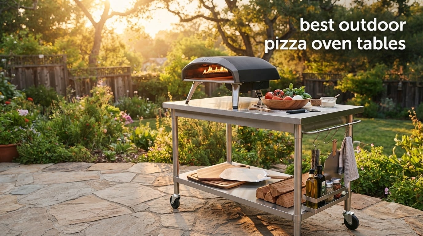 best outdoor pizza oven tables