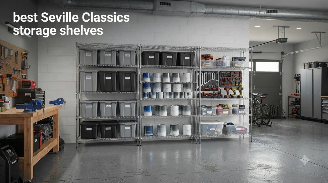 best Seville Classics storage shelves