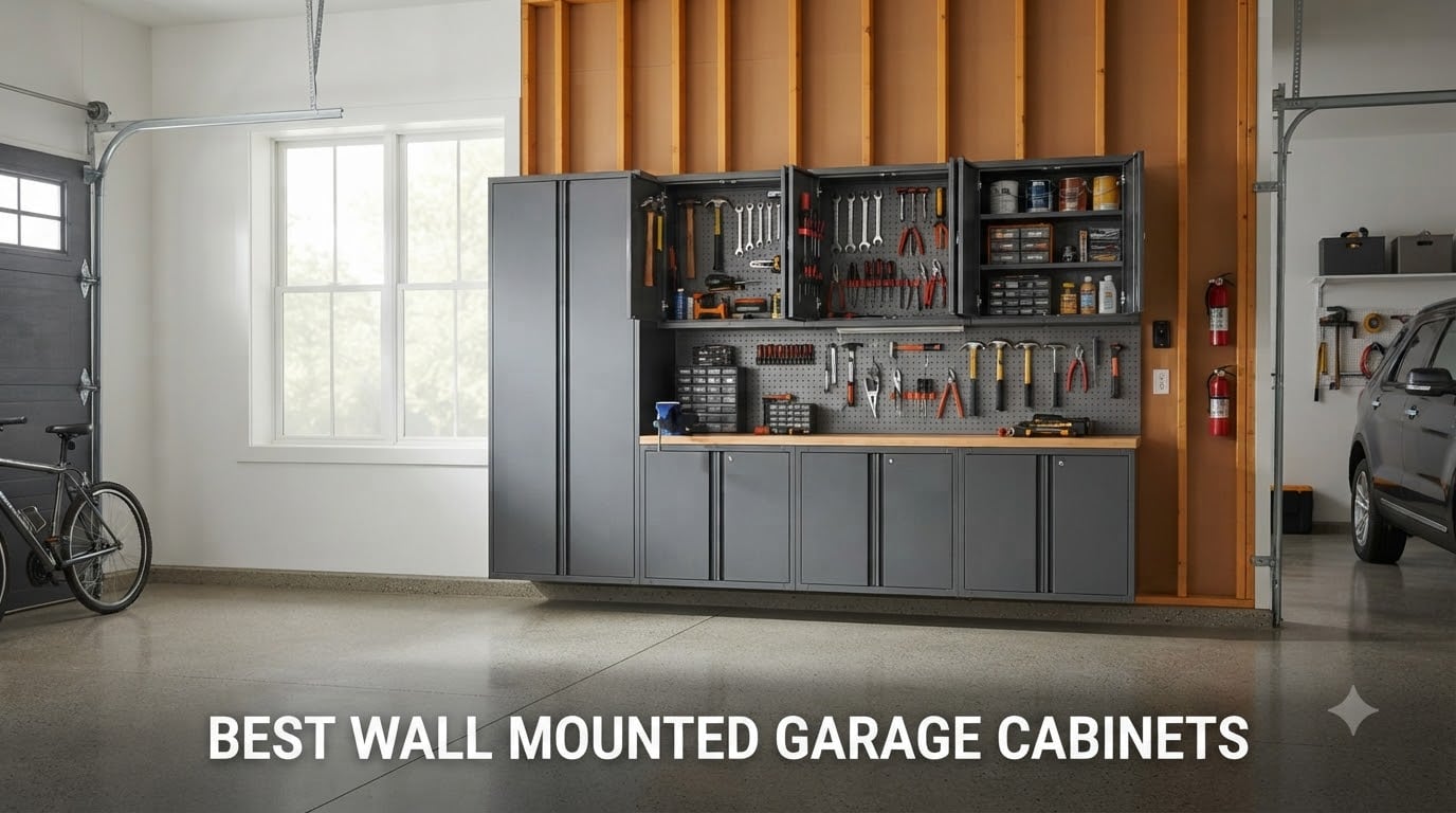best wall mounted garage cabinets