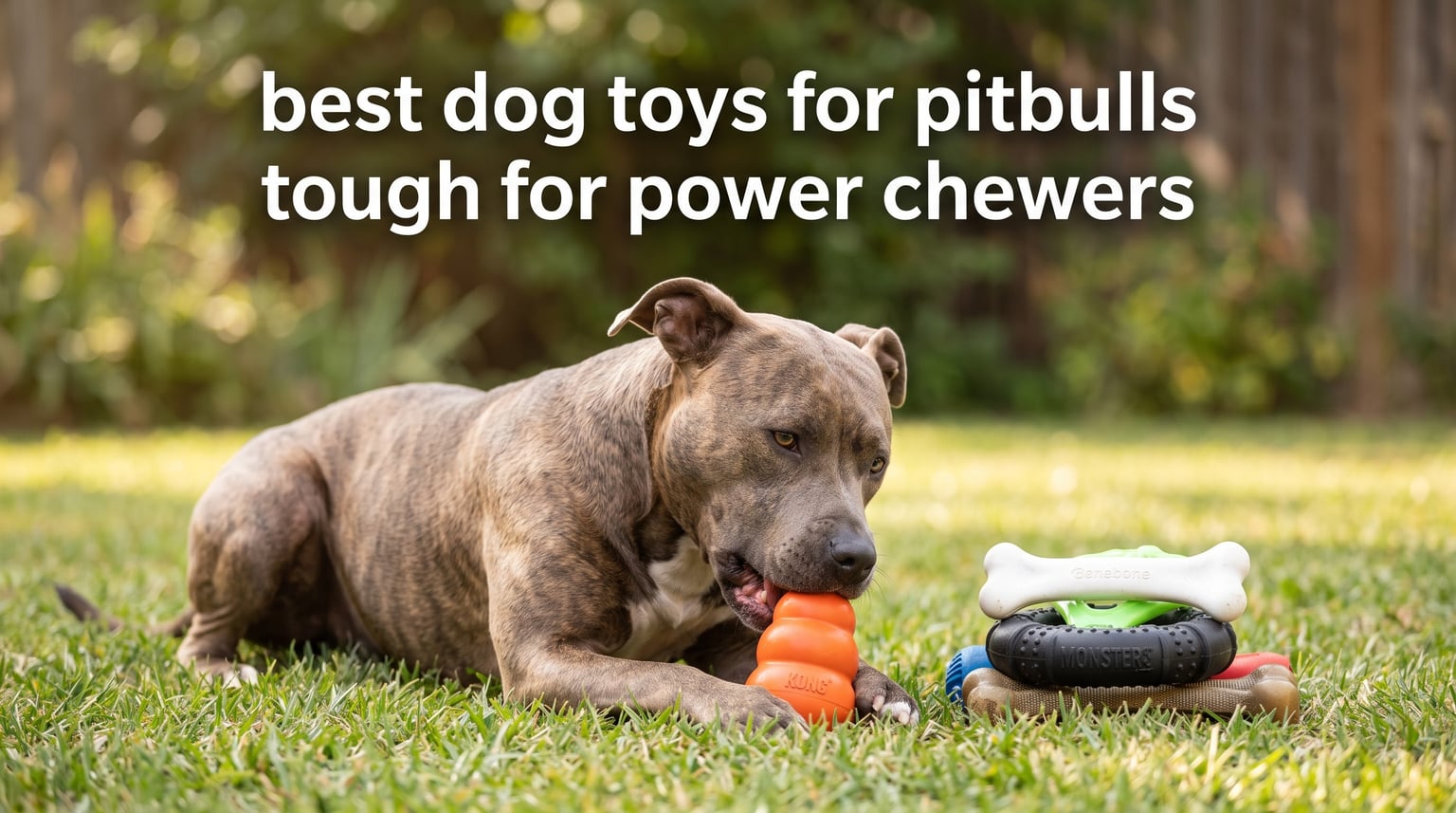 best dog toys for pitbulls tough for power chewers