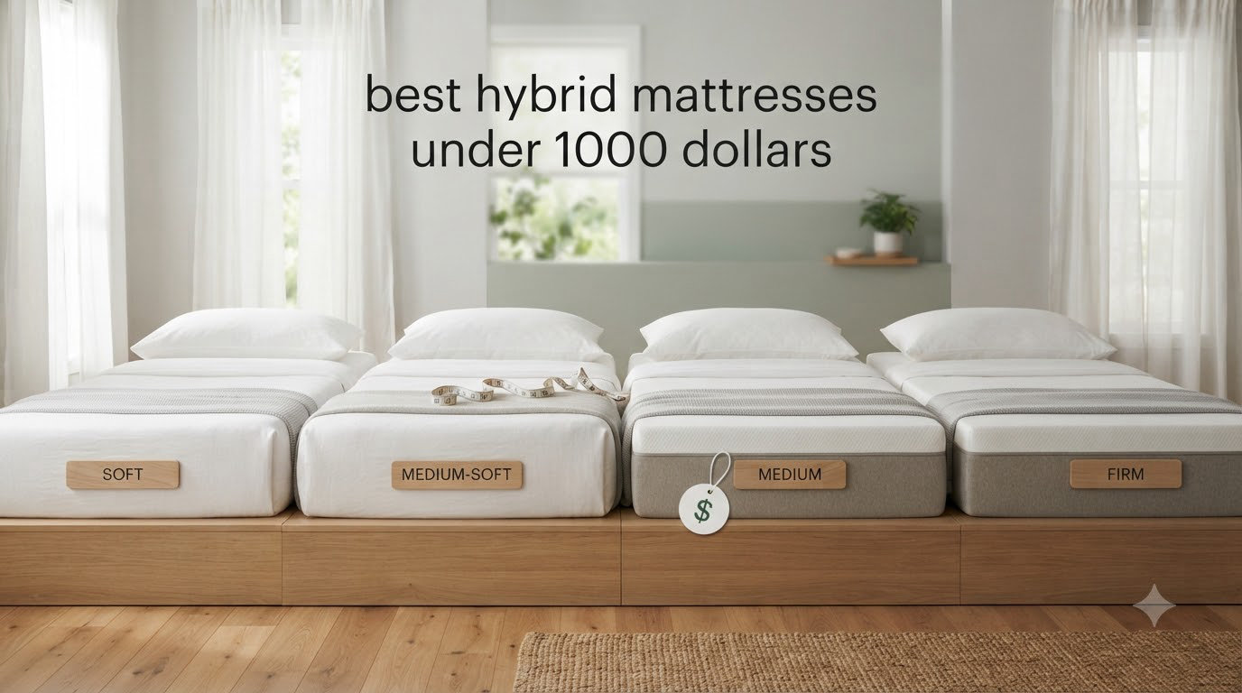 best hybrid mattresses under 1000 dollars
