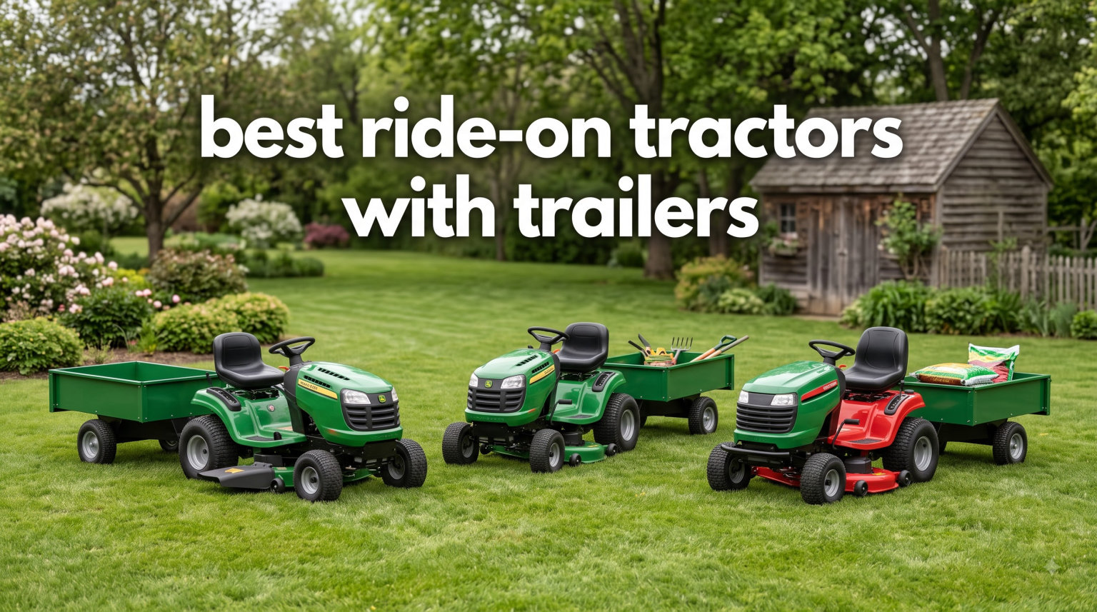best ride-on tractors with trailers
