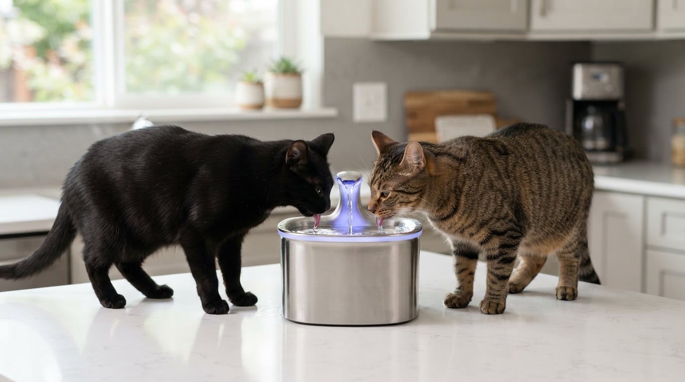 best water fountains for multiple cats