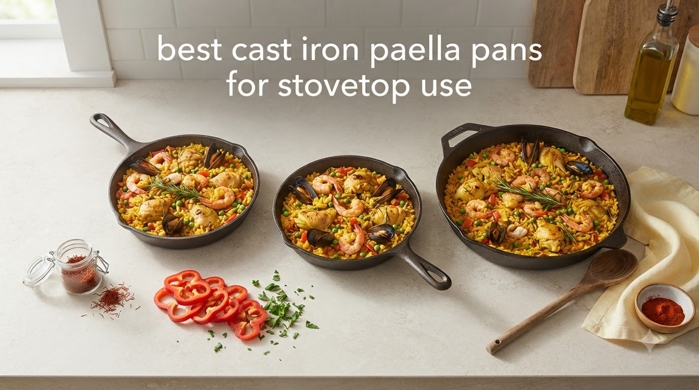 best cast iron paella pans for stovetop use