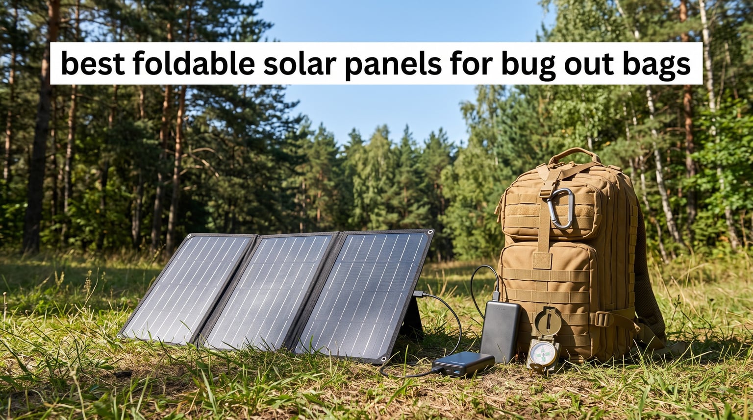 best foldable solar panels for bug out bags