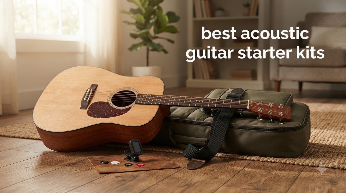 best acoustic guitar starter kits