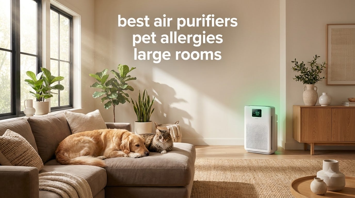 best air purifiers pet allergies large rooms