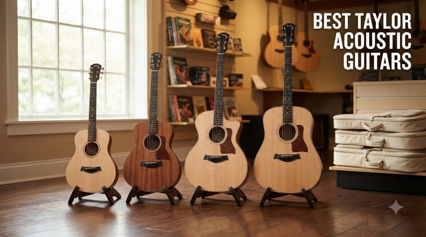 best Taylor acoustic guitars
