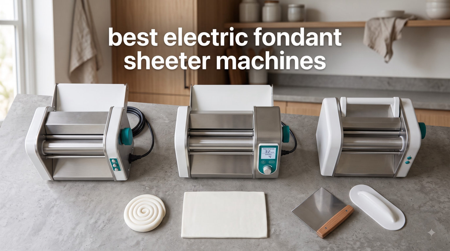 best electric fondant sheeter machines