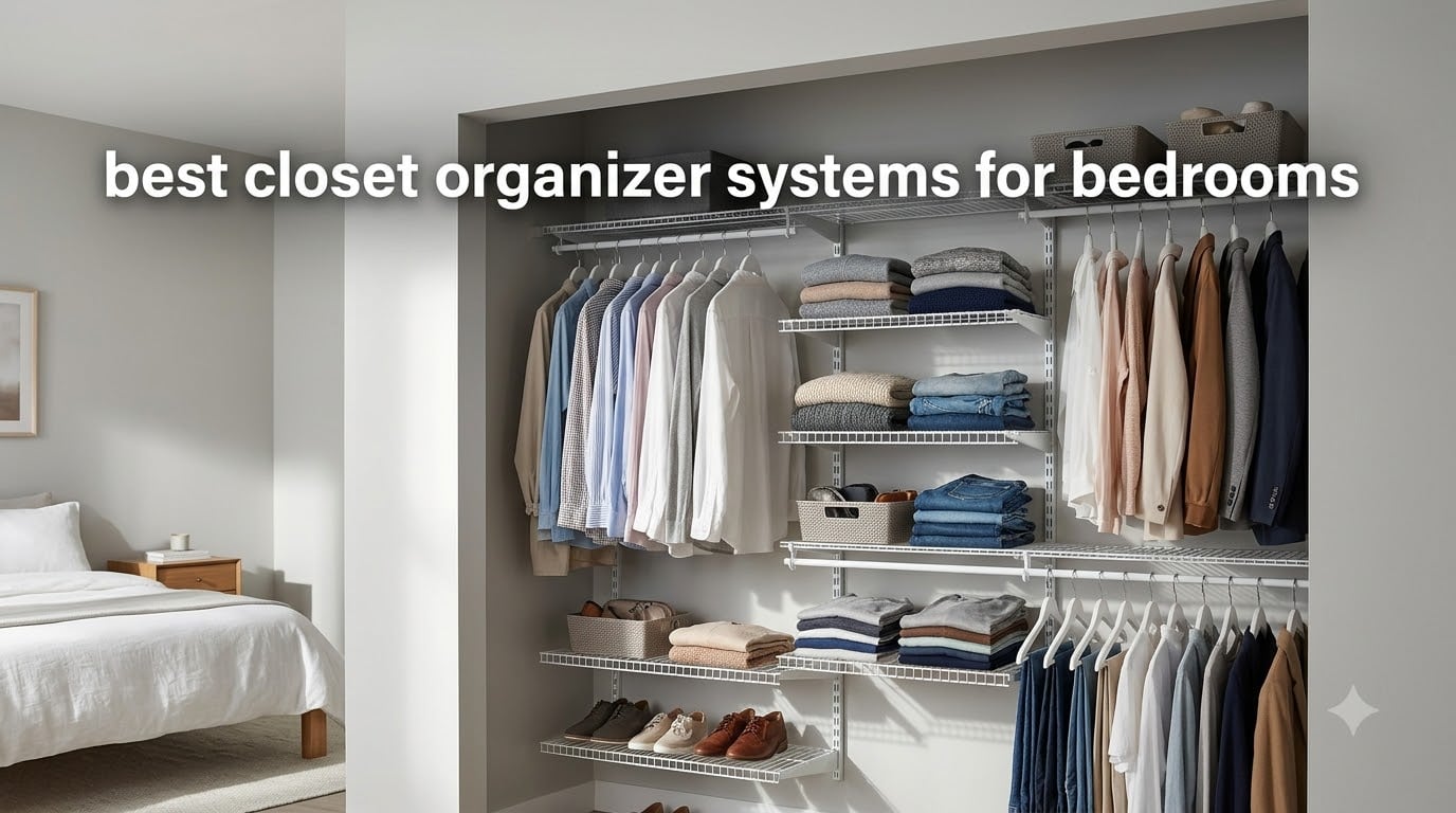 best closet organizer systems for bedrooms