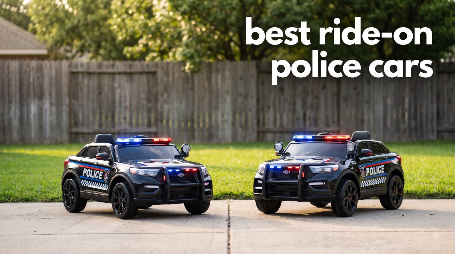best ride-on police cars