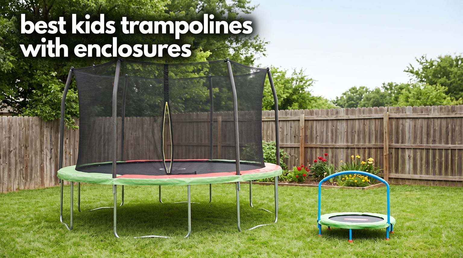 best kids trampolines with enclosures