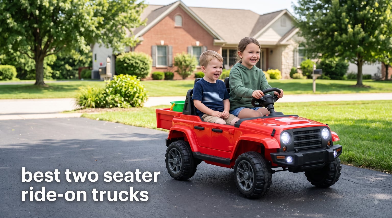best two seater ride-on trucks