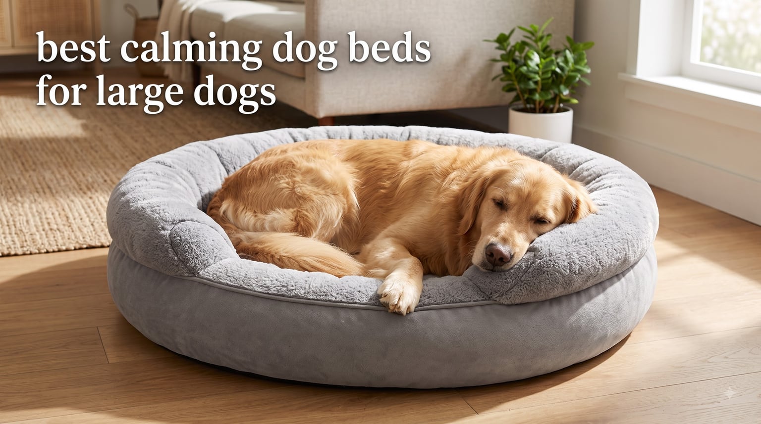 best calming dog beds for large dogs