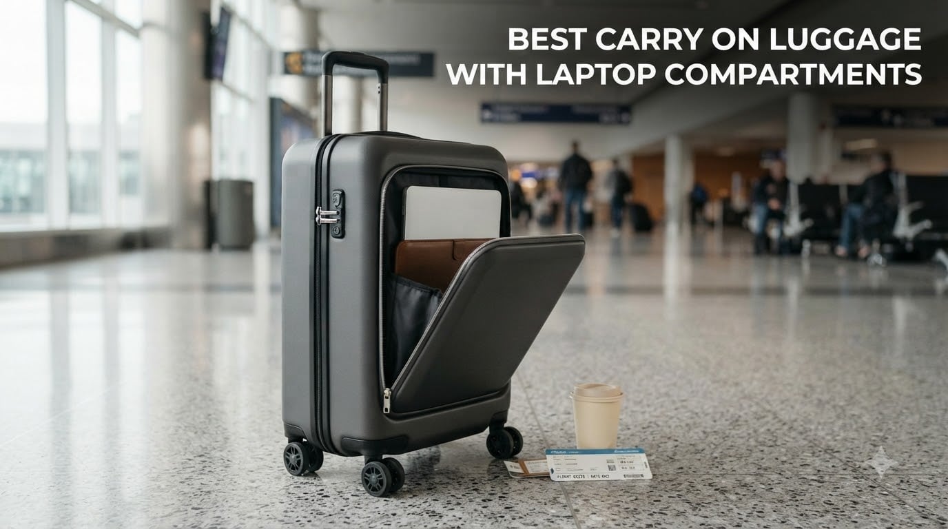 best carry on luggage with laptop compartments