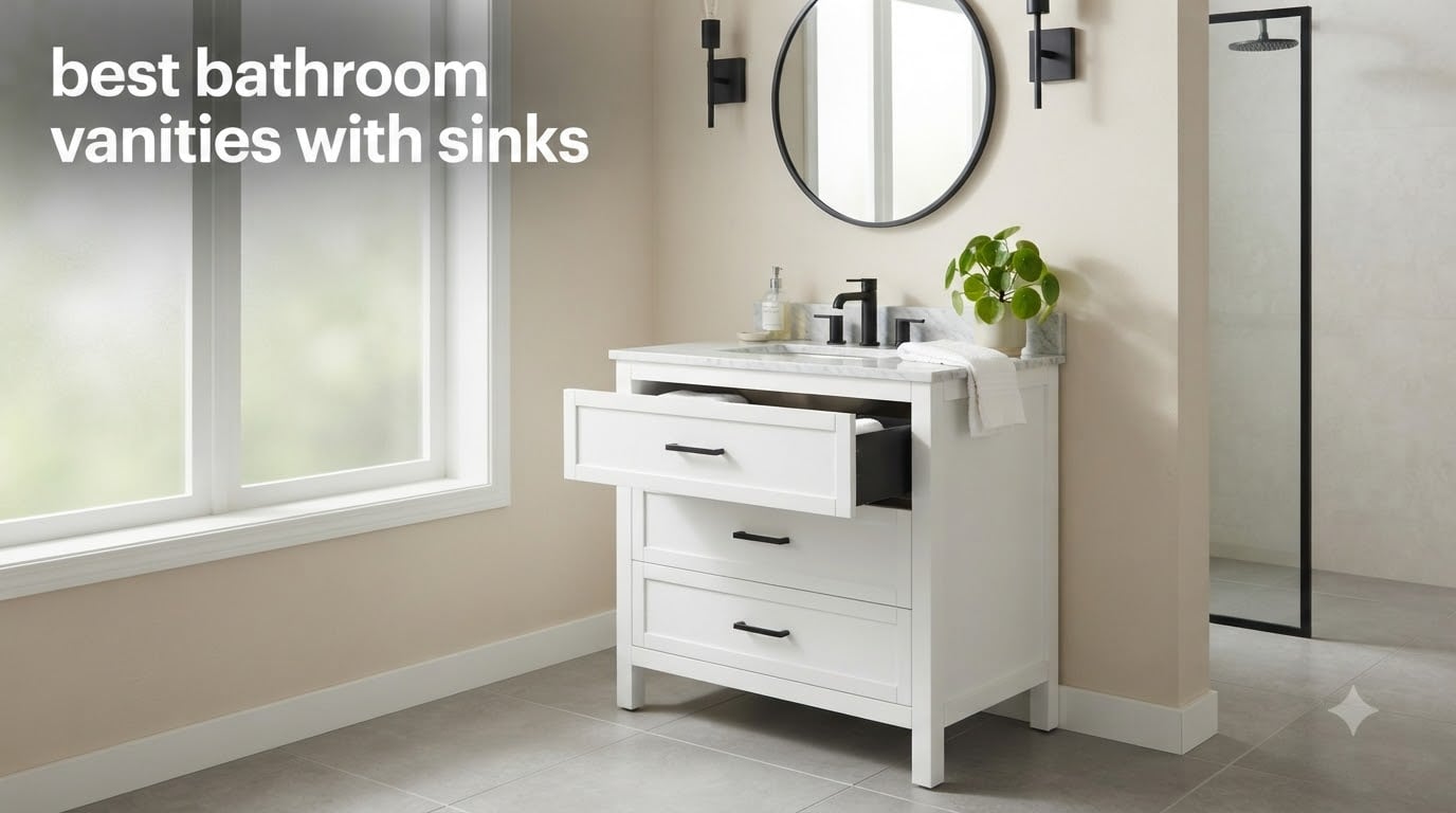 best bathroom vanities with sinks