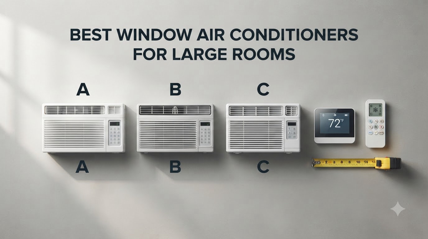 best window air conditioners for large rooms