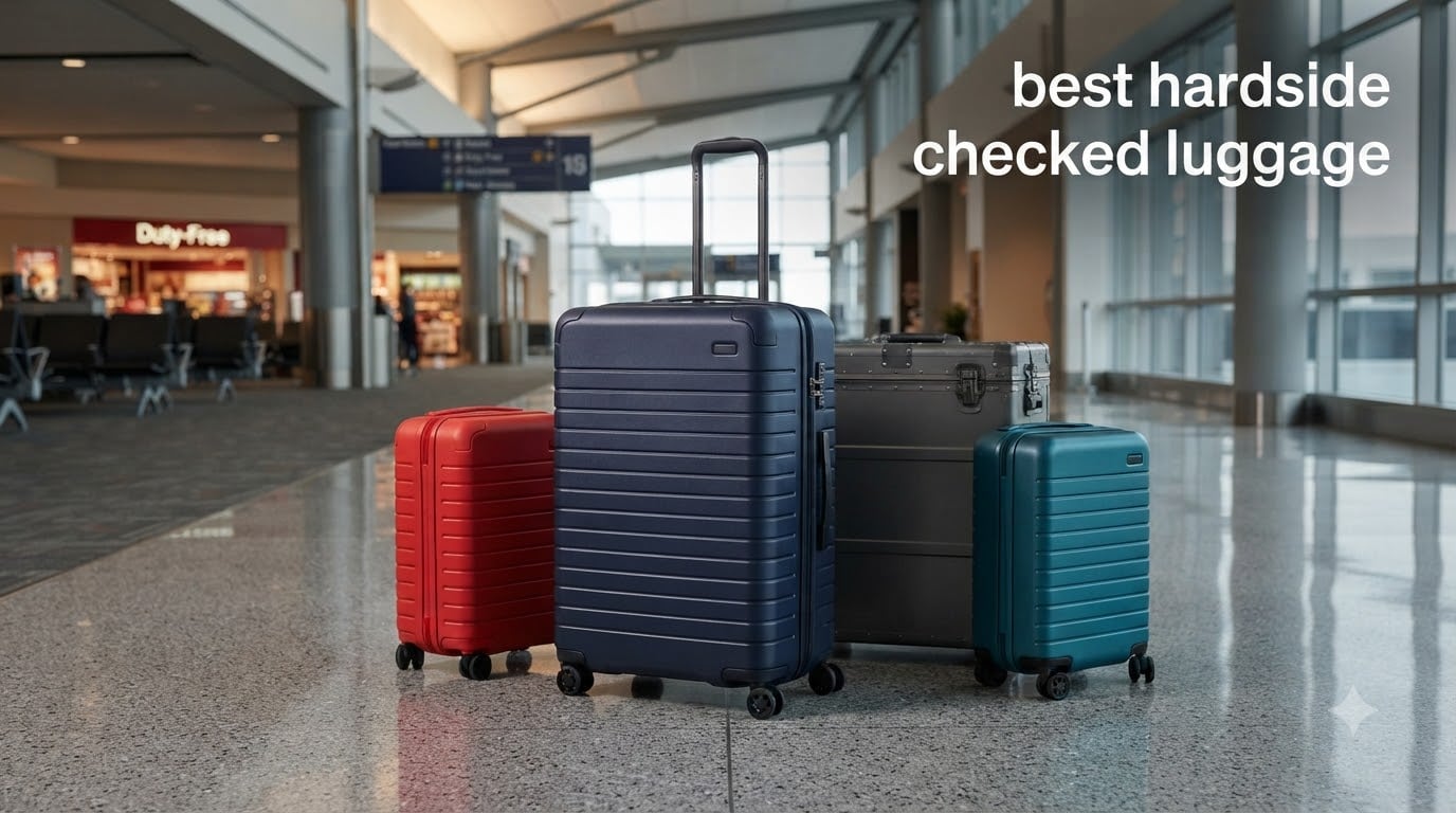 best hardside checked luggage
