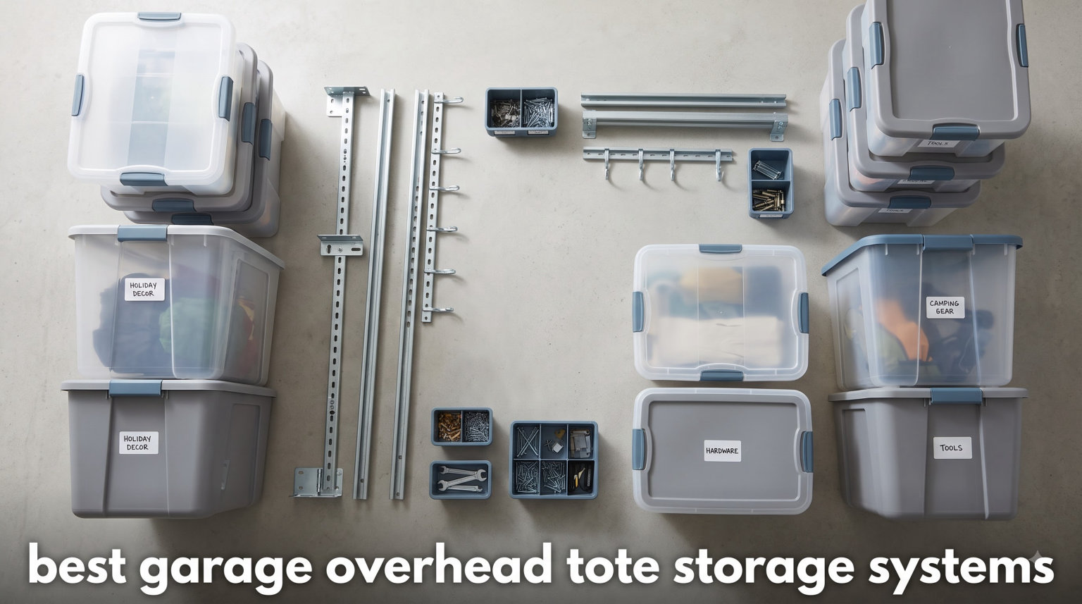 best garage overhead tote storage systems